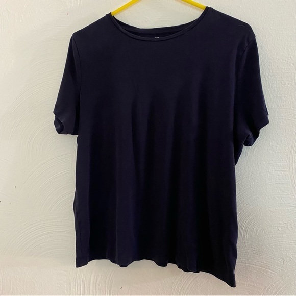 Talbots Shirt Women’s Size 2Xp Pull Over Navy Blue‎ - Picture 1 of 6